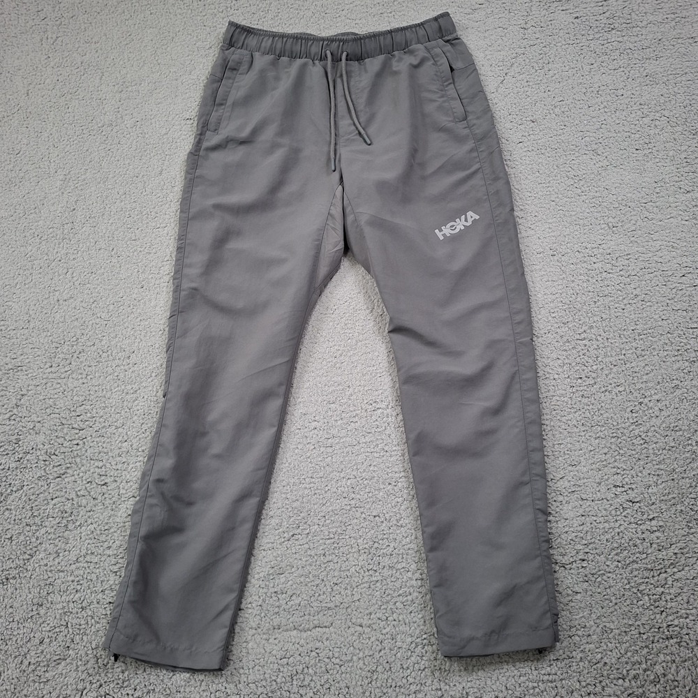 Hoka One One Lifestyle Jogger Pants Mens Large Athletic Elastic Waist Zip Ankle